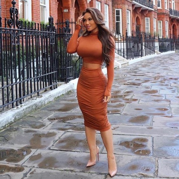 Copper Paradise Skirt Set